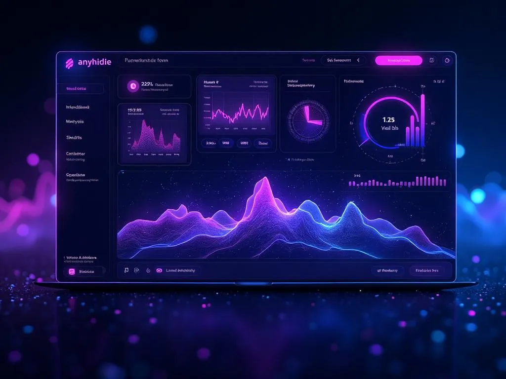 Clean analytics dashboard interface